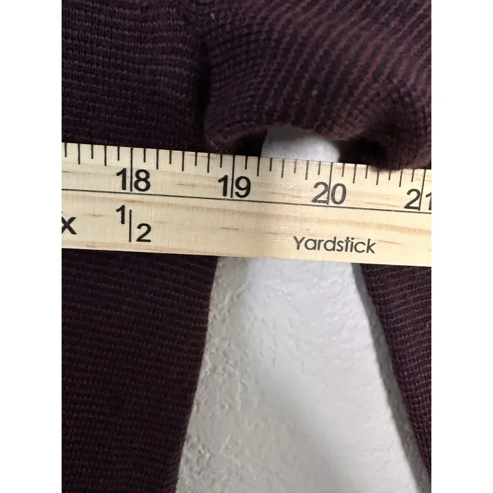 Banana Republic Italian Merino Wool Sweater Mens Small Maroon Burgundy Baruffa